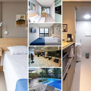  Apartamento Com Vista Maravilhosa No Bairro Do Pina! Cozinha Completa, Wi-fi, Ar Condicionado E Maquina De Lavar - Com Estacionamento, Recepcao 24h, Piscina E Academia